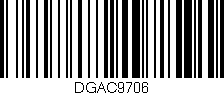 Código de barras (EAN, GTIN, SKU, ISBN): 'DGAC9706'