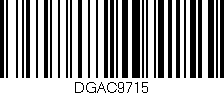 Código de barras (EAN, GTIN, SKU, ISBN): 'DGAC9715'