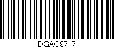 Código de barras (EAN, GTIN, SKU, ISBN): 'DGAC9717'