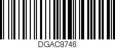 Código de barras (EAN, GTIN, SKU, ISBN): 'DGAC9746'