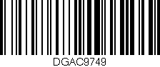 Código de barras (EAN, GTIN, SKU, ISBN): 'DGAC9749'