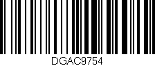 Código de barras (EAN, GTIN, SKU, ISBN): 'DGAC9754'