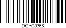 Código de barras (EAN, GTIN, SKU, ISBN): 'DGAC9766'