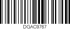 Código de barras (EAN, GTIN, SKU, ISBN): 'DGAC9767'