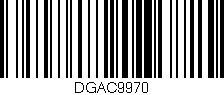 Código de barras (EAN, GTIN, SKU, ISBN): 'DGAC9970'