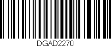 Código de barras (EAN, GTIN, SKU, ISBN): 'DGAD2270'