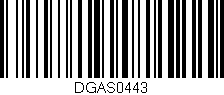 Código de barras (EAN, GTIN, SKU, ISBN): 'DGAS0443'
