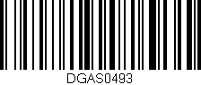 Código de barras (EAN, GTIN, SKU, ISBN): 'DGAS0493'