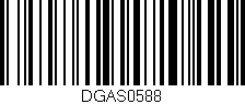 Código de barras (EAN, GTIN, SKU, ISBN): 'DGAS0588'