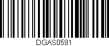 Código de barras (EAN, GTIN, SKU, ISBN): 'DGAS0591'