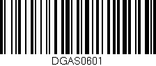 Código de barras (EAN, GTIN, SKU, ISBN): 'DGAS0601'