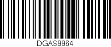 Código de barras (EAN, GTIN, SKU, ISBN): 'DGAS9964'