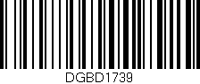 Código de barras (EAN, GTIN, SKU, ISBN): 'DGBD1739'