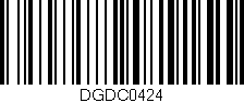 Código de barras (EAN, GTIN, SKU, ISBN): 'DGDC0424'
