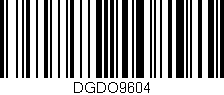 Código de barras (EAN, GTIN, SKU, ISBN): 'DGDO9604'