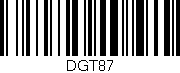 Código de barras (EAN, GTIN, SKU, ISBN): 'DGT87'