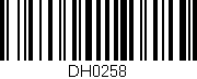 Código de barras (EAN, GTIN, SKU, ISBN): 'DH0258'