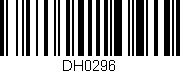 Código de barras (EAN, GTIN, SKU, ISBN): 'DH0296'