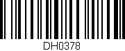 Código de barras (EAN, GTIN, SKU, ISBN): 'DH0378'