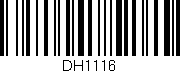 Código de barras (EAN, GTIN, SKU, ISBN): 'DH1116'