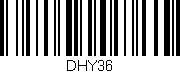 Código de barras (EAN, GTIN, SKU, ISBN): 'DHY36'