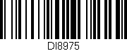 Código de barras (EAN, GTIN, SKU, ISBN): 'DI8975'