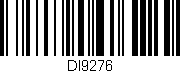 Código de barras (EAN, GTIN, SKU, ISBN): 'DI9276'