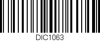 Código de barras (EAN, GTIN, SKU, ISBN): 'DIC1063'