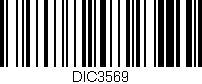 Código de barras (EAN, GTIN, SKU, ISBN): 'DIC3569'