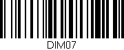 Código de barras (EAN, GTIN, SKU, ISBN): 'DIM07'