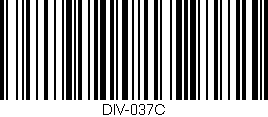 Código de barras (EAN, GTIN, SKU, ISBN): 'DIV-037C'
