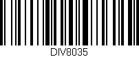Código de barras (EAN, GTIN, SKU, ISBN): 'DIV8035'