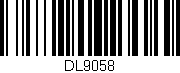 Código de barras (EAN, GTIN, SKU, ISBN): 'DL9058'