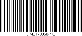 Código de barras (EAN, GTIN, SKU, ISBN): 'DME170058-NG'