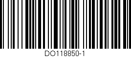 Código de barras (EAN, GTIN, SKU, ISBN): 'DO118850-1'
