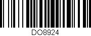 Código de barras (EAN, GTIN, SKU, ISBN): 'DO8924'