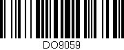 Código de barras (EAN, GTIN, SKU, ISBN): 'DO9059'