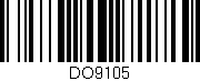 Código de barras (EAN, GTIN, SKU, ISBN): 'DO9105'