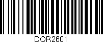 Código de barras (EAN, GTIN, SKU, ISBN): 'DOR2601'