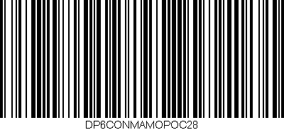 Código de barras (EAN, GTIN, SKU, ISBN): 'DP6CONMAMOPOC28'