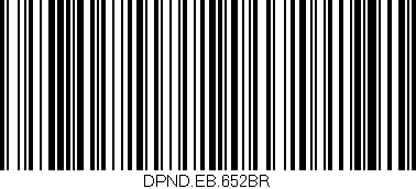 Código de barras (EAN, GTIN, SKU, ISBN): 'DPND.EB.652BR'