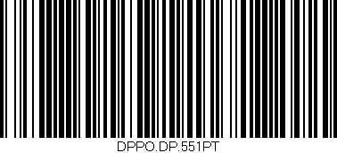Código de barras (EAN, GTIN, SKU, ISBN): 'DPPO.DP.551PT'
