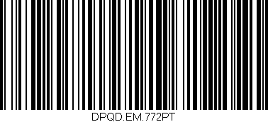 Código de barras (EAN, GTIN, SKU, ISBN): 'DPQD.EM.772PT'
