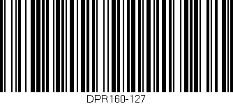 Código de barras (EAN, GTIN, SKU, ISBN): 'DPR160-127'