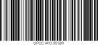 Código de barras (EAN, GTIN, SKU, ISBN): 'DPSC.4PO.551BR'