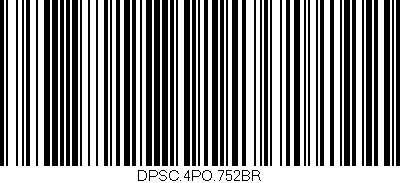 Código de barras (EAN, GTIN, SKU, ISBN): 'DPSC.4PO.752BR'