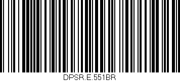 Código de barras (EAN, GTIN, SKU, ISBN): 'DPSR.E.551BR'