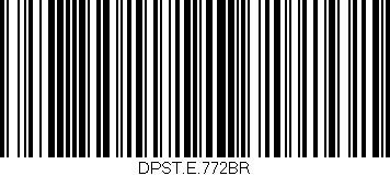 Código de barras (EAN, GTIN, SKU, ISBN): 'DPST.E.772BR'