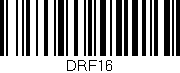 Código de barras (EAN, GTIN, SKU, ISBN): 'DRF16'