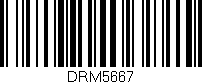 Código de barras (EAN, GTIN, SKU, ISBN): 'DRM5667'